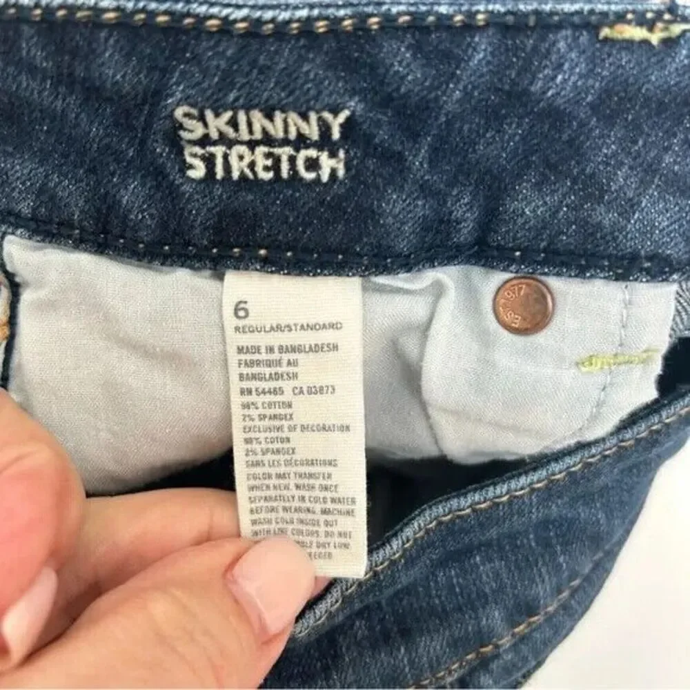 American Eagle‎ Stretch Skinny Mid-Rise Jeans size 6